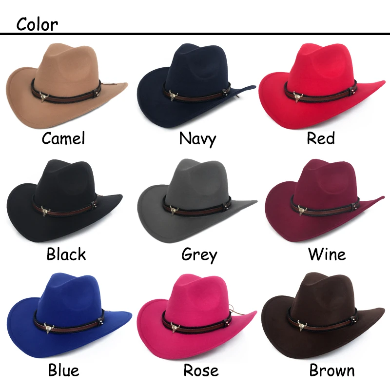 YY Metal Bull Belt Fedora Кепка для мужчин с широкими полями ковбойские шапки; сезон осень-зима теплая Трилби панама джаз шляпа FD19032