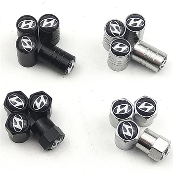 

car sticker Cap AIR VALVE CAP for Hyundai Solaris Accent I30 IX35 Tucson Elantra Motorcycle Car Styling Accessories
