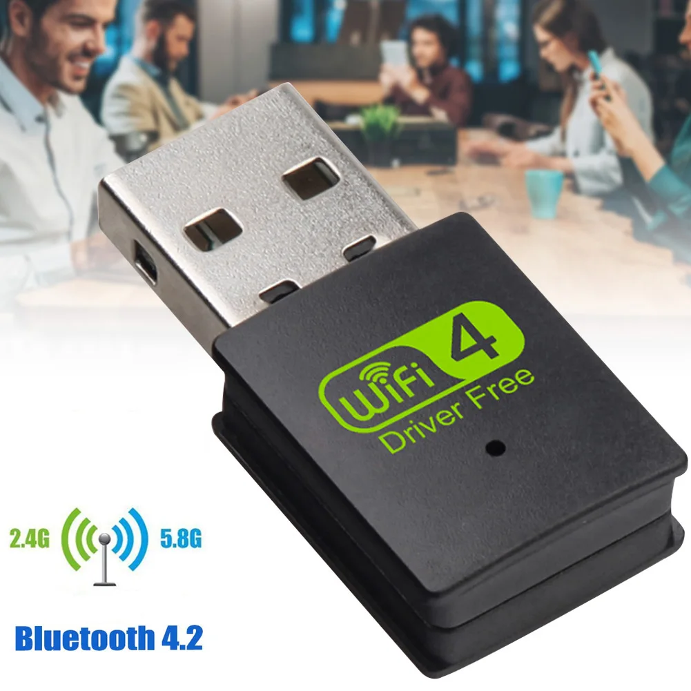 USB WiFi Bluetooth адаптер двухдиапазонный беспроводной внешний приемник ключ для ПК ноутбука VDX99