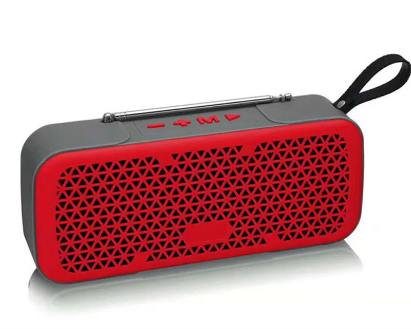 Jinreach L8 портативный Колонка Bluetooth динамик беспроводной стерео спортивный громкий динамик s звук руки бесплатно для мобильного телефона Mp3 Mp4 FM - Цвет: Red