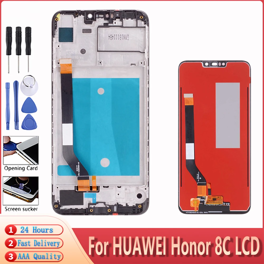 6.26'' For Huawei Honor 8C LCD Screen Display With Touch Panel Digitizer Assembly Replacement Paly | Мобильные телефоны и