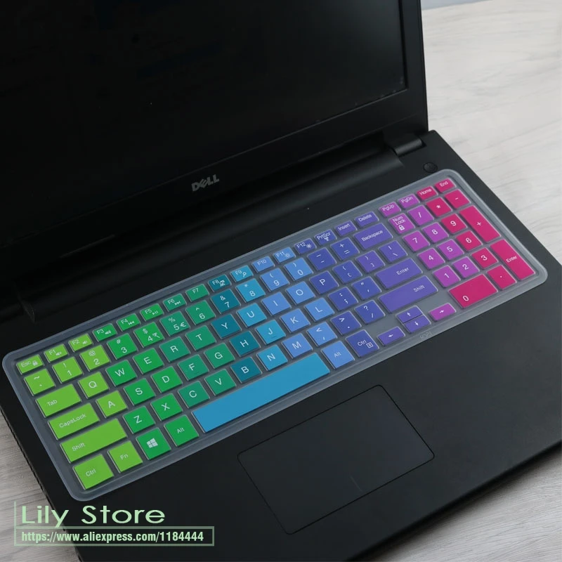 rainbow Для 15," Dell Latitude 15 3500 3550 3560 3570 3580 3590 15 дюймов Силиконовая клавиатура для ноутбука Защитная крышка - Цвет: rainbow