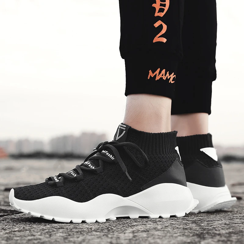 Прогулочные кроссовки; тканые сетчатые повседневные мужские носки; zapatos hombre; Мужская обувь; лоферы; Tenis Masculino; обувь на плоской подошве для взрослых; нескользящие
