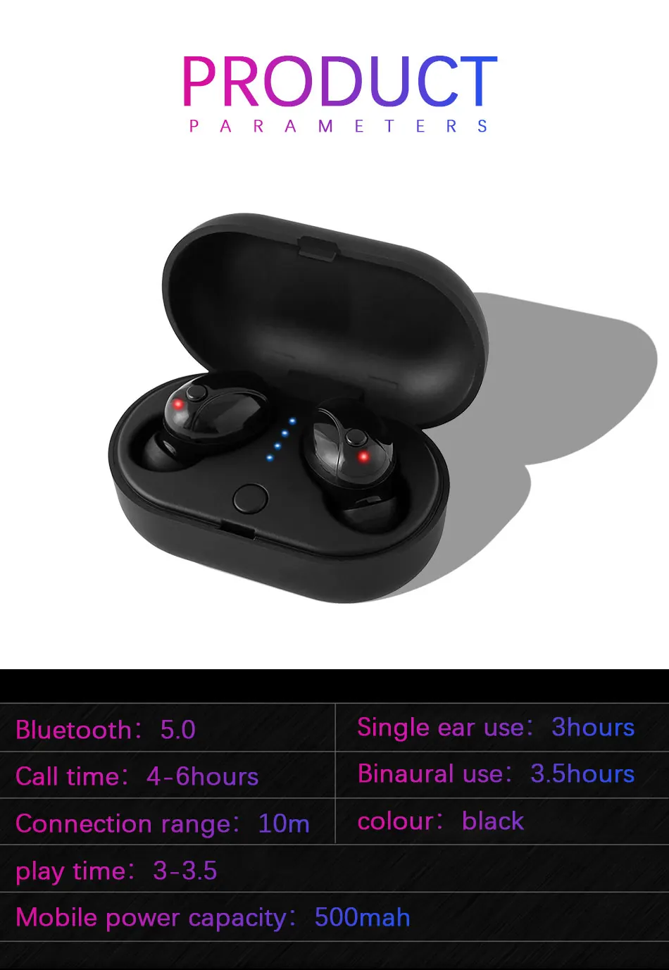 TWS V5.0 Bluetooth наушники спортивные беспроводные наушники гарнитура Bluetooth стерео двойная гарнитура для iPhone всех смартфонов