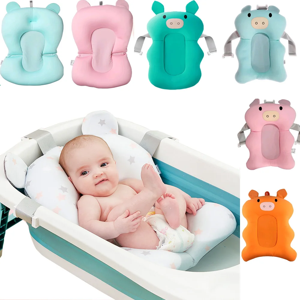 Cuscino per vasca da bagno per neonato, cuscino antiscivolo per vasca da  bagno, accessorio per il bagnetto, cuscinetto per la cura del bambino con