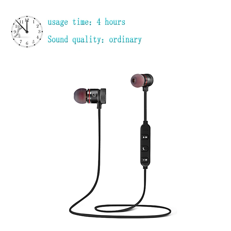 C40-4 hours CBAOOO C40W спортивные Bluetooth наушники Handsfree Беспроводной Магнитная гарнитура наушники С микрофоном для мобильных телефонов - Цвет: C40-4 hours