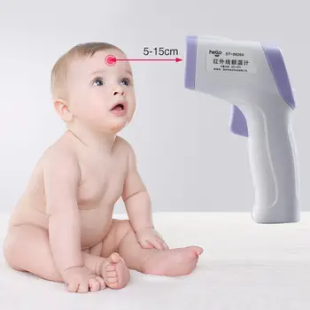 

Digital Non-contact Baby/Adult Infrared Thermometer Forehead Temperature Meter With sound prompt function when the temperature