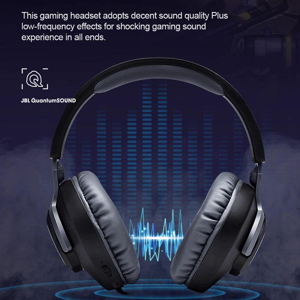JBL QUANTUM100 Gaming Headset 7 1 with Mic Microphone Foldable Headphones for PS4 for Nintendo Switch for Xbox One PC TV Phone