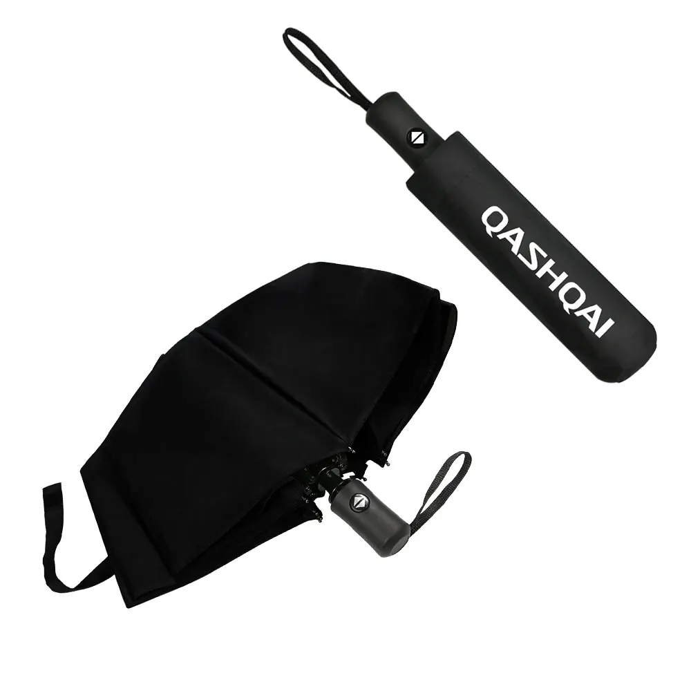 Car Automatic Folding Umbrella car logo umbrella For Nissan Qashqai J10 J11