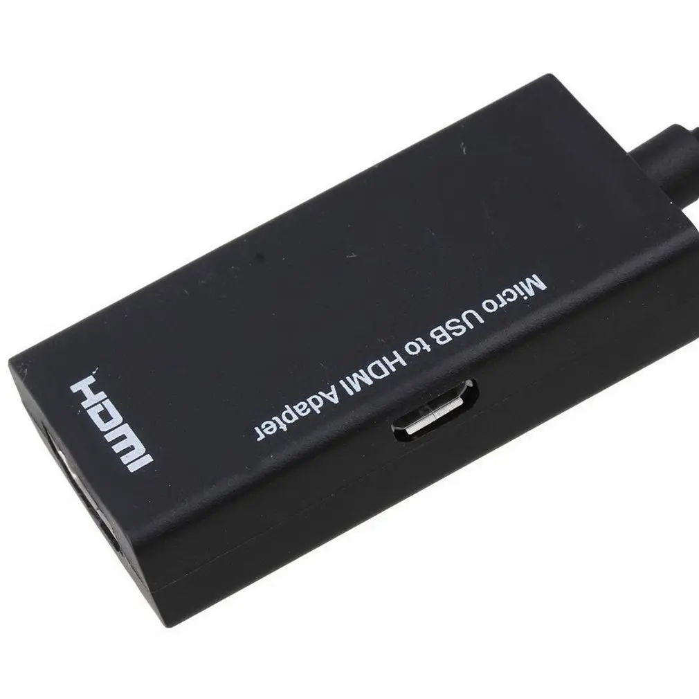 Портативный маленький размер MHL Micro USB мужчина к HDMI Женский Кабель-адаптер для Android смартфонов и планшетов черный