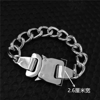 

ALYX Chain Necklace Men Women Hight Quality Streetwear Metal Button Bracelet Belts ALYX Accessories