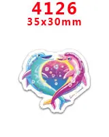 PR-4126 Принадлежности для рукоделия с изображением героев мультфильмов плоские с обратной стороны плоские смолы 30 штук. PR-1065-19048 - Цвет: PR-4126