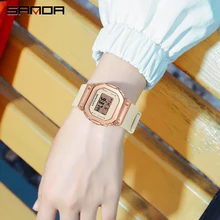 

SANDA Women's Watches Fashion Luxury 50M Waterproof Sports Digital Wristwatches Casual Ladies Watch for Women Montre Femme