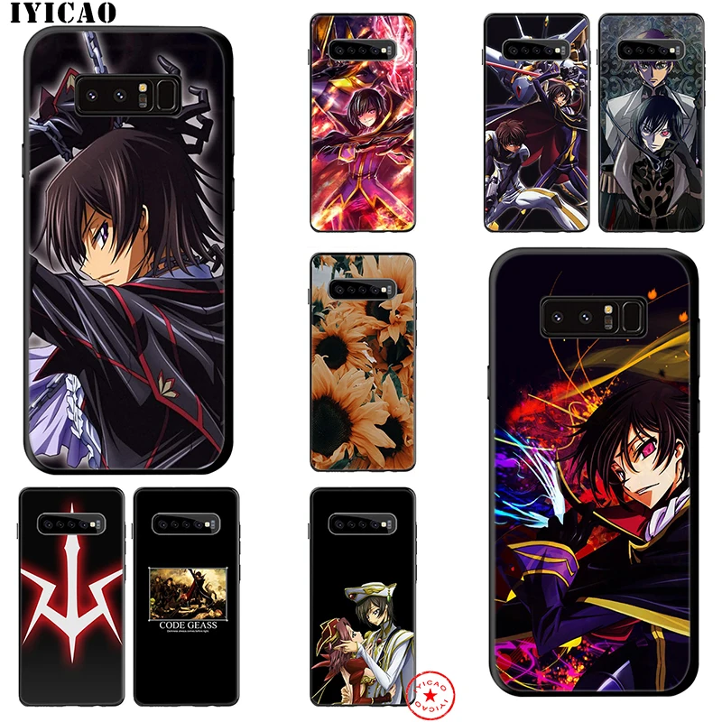 IYICAO Code Geass Anime Soft Case for Samsung Galaxy S10e S10 S9 S8 Note 8 9 10 Plus S6 S7 Edge TPU |