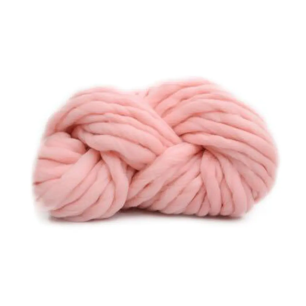 pink Новое поступление 4 цвета из мягкой шерсти передвижной громоздкие утепленное большое пальто проволочная нить ручной Вязание крючком, крученая пряжа; одежда с отделкой: "провод для шляпа Вязание шарф КНИ - Цвет: pink