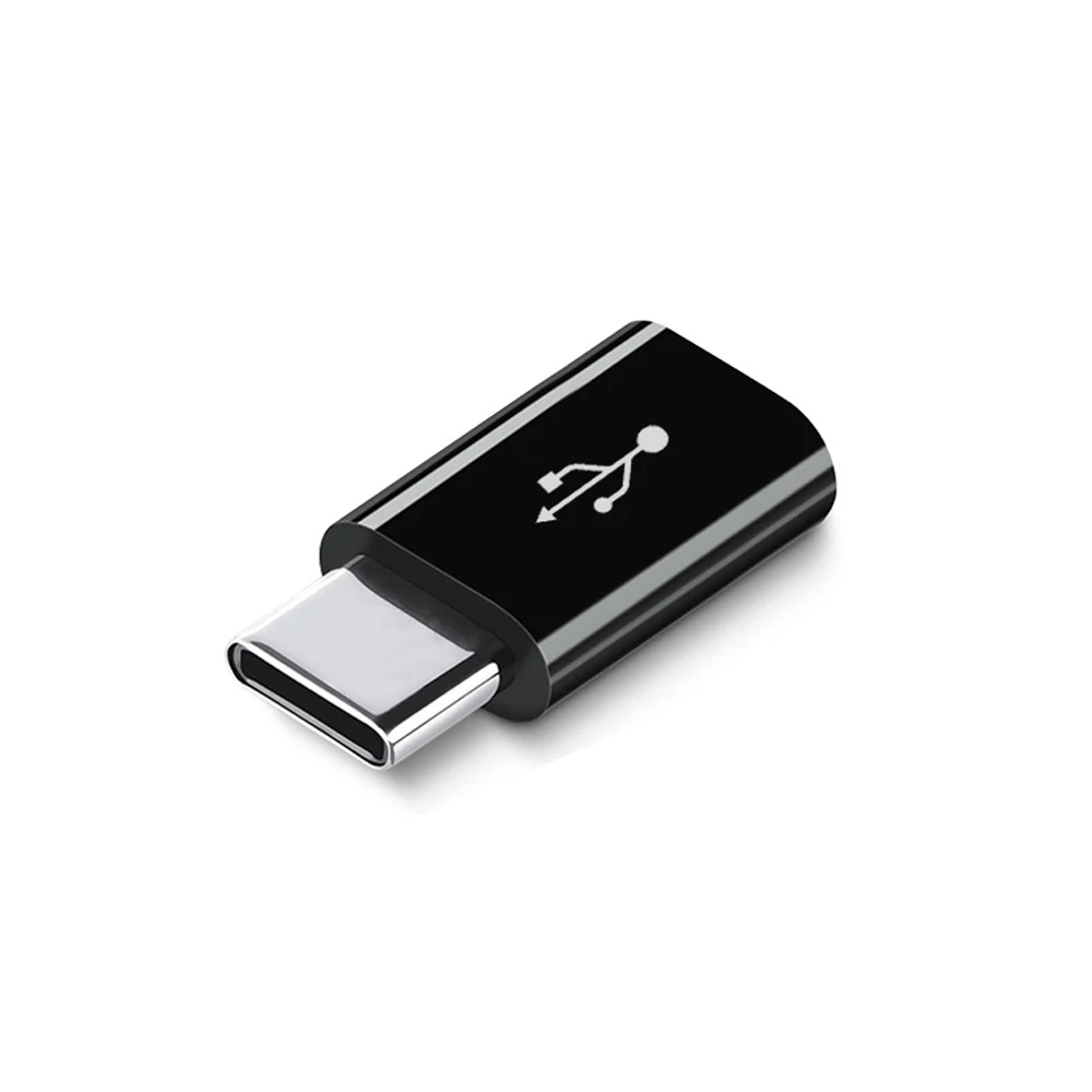 5 шт./лот адаптер для мобильного телефона OTG mi cro USB-type c разъем Android-type c для xiaomi зарядный кабель mi x alpha - Цвет: Черный