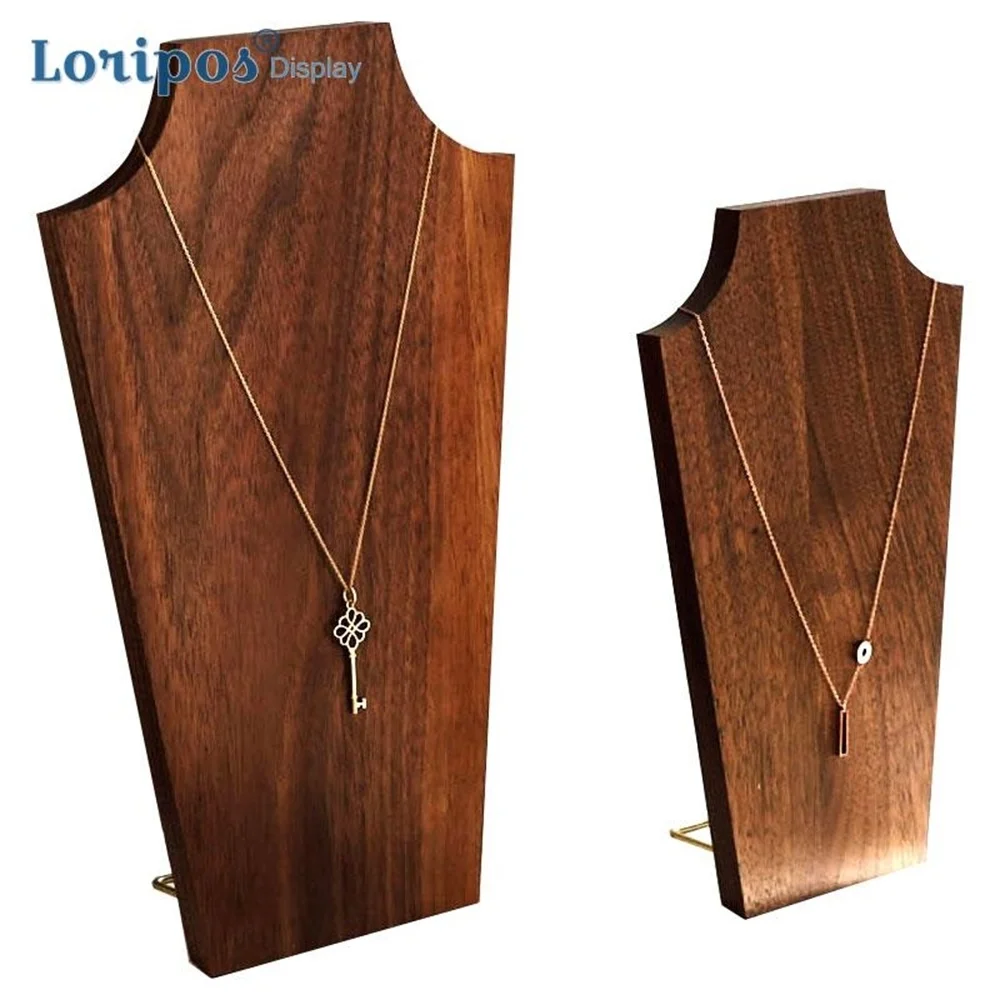 Loon Peak® Wood Necklace Holder Jewelry Stand | Wayfair