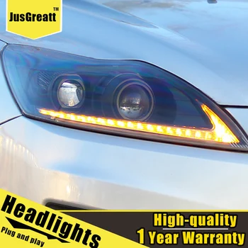 

A Pair For Ford focus LED Headlights 2009-2013 HID Head Lamps Bi Xenon Beam Fog Daytime Running Lights Double lens
