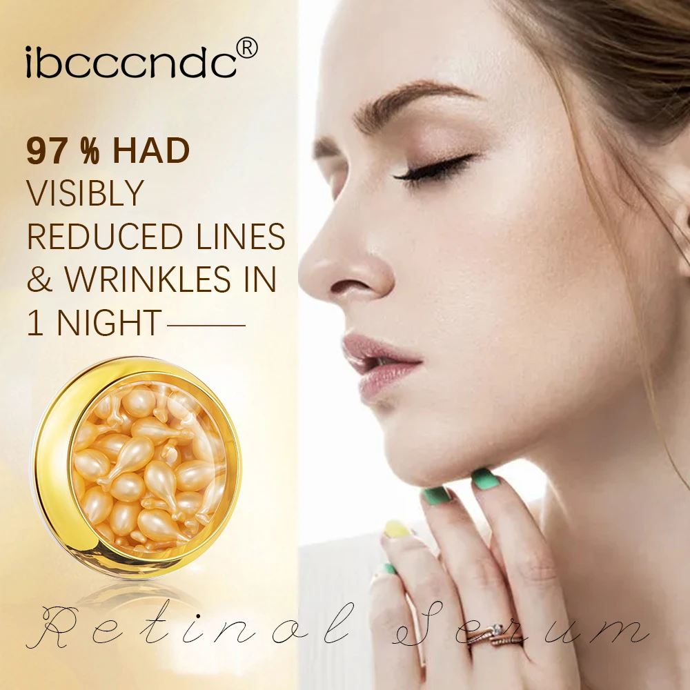 Retinol Capsule Essence Facial Brighten Serum Moisturizing Nourishing Anti-Wrinkle Vitamin E Face Serum Hyaluronic Acid Skincare 3