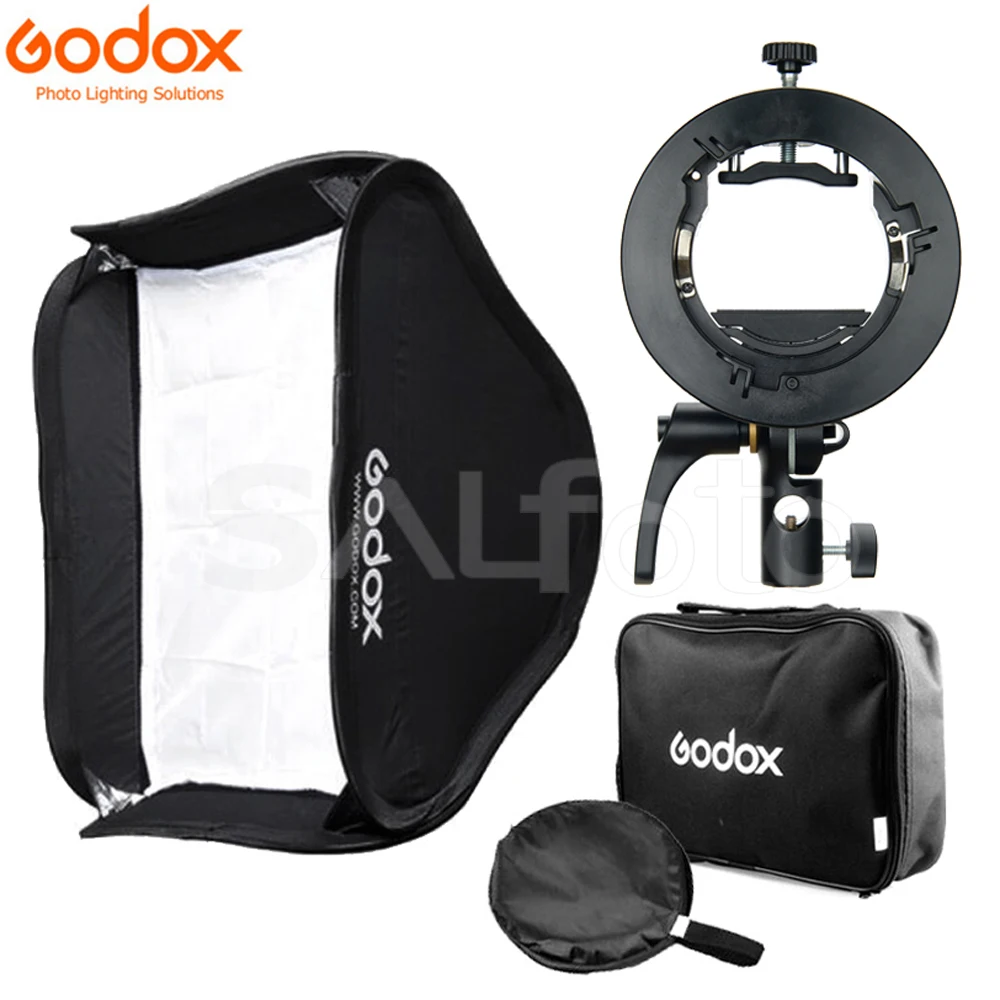 Фото Godox S2 Кронштейн для вспышки софтбокс с решеткой S-Type Bowens крепление для вспышки fr Godox V1 V860II AD200 AD400PRO TT600 TT685 №2