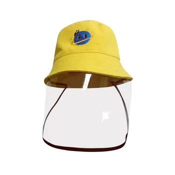 

ARLONEET Hat For 4-12years Children old Unisex Anti-spitting Protective Hat Dustproof Cover Kids Boys Girls Fisherman Cap Hat