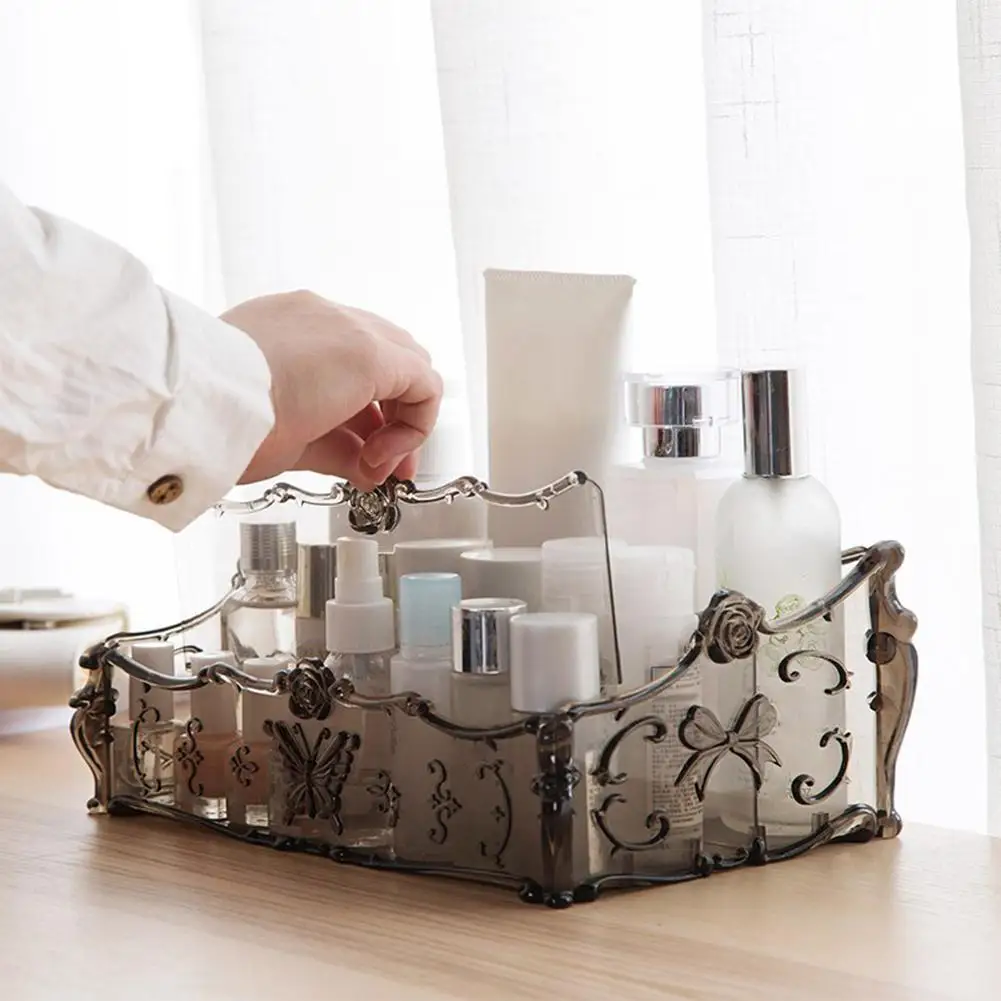 

Plastic Makeup Organizer Box Desktop Sundries Makeup Box Cosmetics Storage Container Storage Case Holder Home Storage Organizer