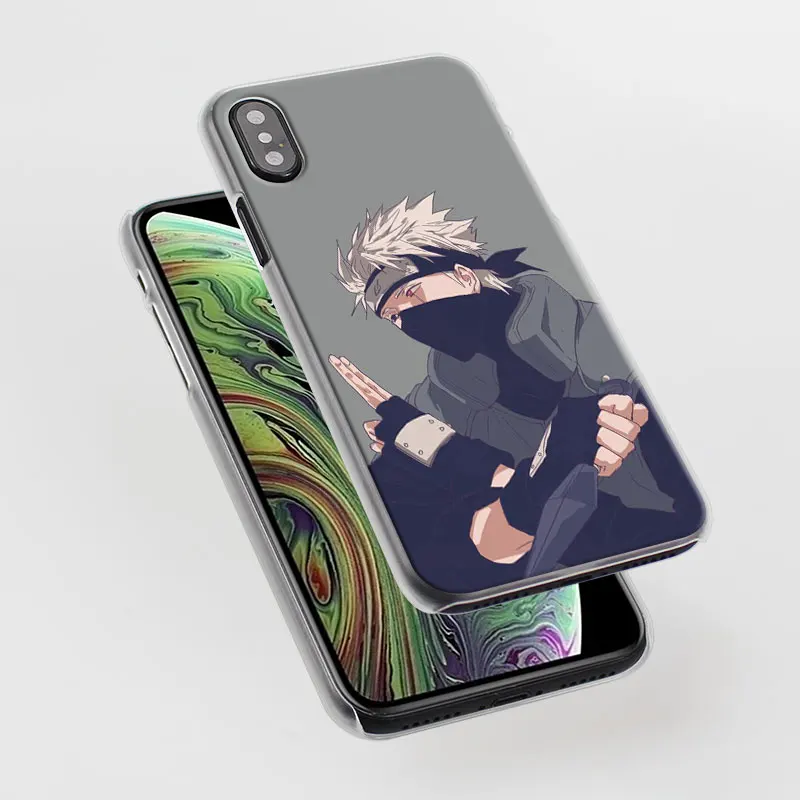 Наруто какаш аниме телефонные чехлы для Apple iPhone 11 Pro Max X XR XS MAX 7 8 6 6s Plus 5 5S жесткий чехол