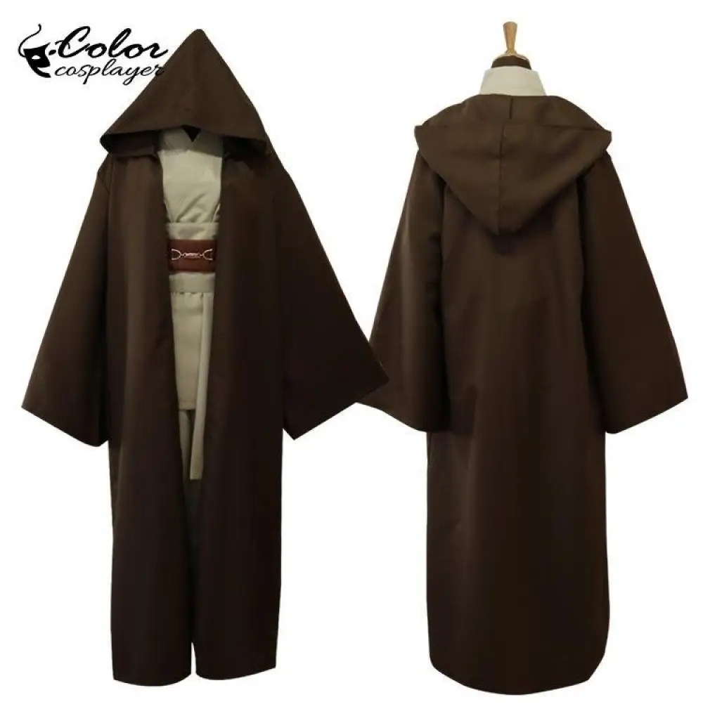 Kopen Kleur Cosplayer Star Wars Jedi Kostuum Volwassen Foelie Windu Obi Wan Kenobi Anakin Skywalker Mantel Ahsoka Tano Purim Carnaval Sets