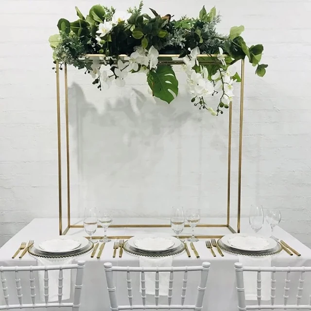 

6pc)gold tall flower stand centerpieces for party table decoration center piece metal flower stand Indian made produc yu1773