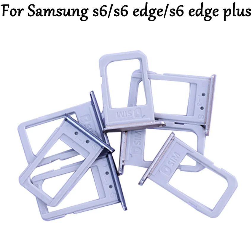 Для samsung Galaxy S6 edge G920 G925 лоток со слотом для сим-карты держатель для s6 s6edge лоток для sim-карты