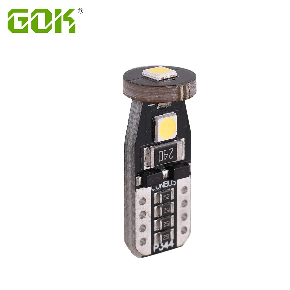 

2-10PCS T10 LED White 3SMD 3030 Led Car Light w5w 194 168 CANBUS Error Bulbs 12V Wedge Lamp Turn Signal Light Car Interior light