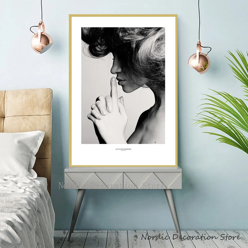 Скандинавский постер пейзажная настенная живопись черно белые художественные