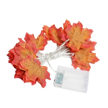 

2 Meter 20 LED Lighted Garland, Thanksgiving Decor String Lights , Thanksgiving Gift Fall Decor for Holiday,Warm White