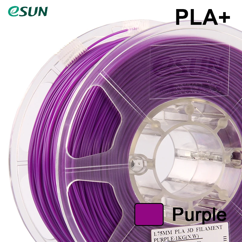 PLA Plus Purple Esun PLA, PLA+ нить цвета кожи 340 м, 1,75 мм, 1 кг/Быстрая из России - Цвет: PLA Plus Purple