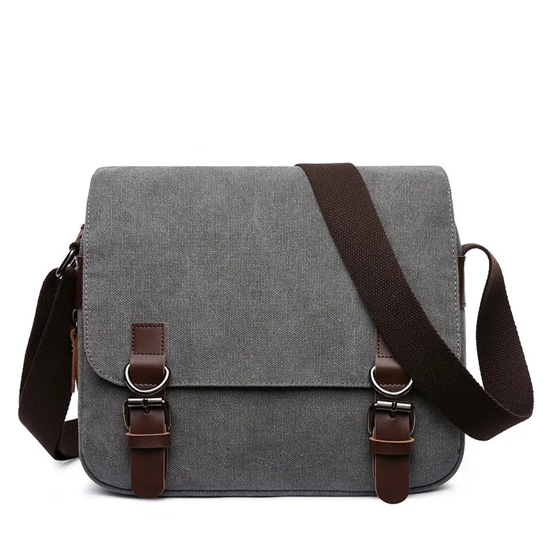 Men's Canvas Satchels Messenger Bags Male High Quality Crossbody Shoulder Bags for Men Casual Business School Travel Bags 2021