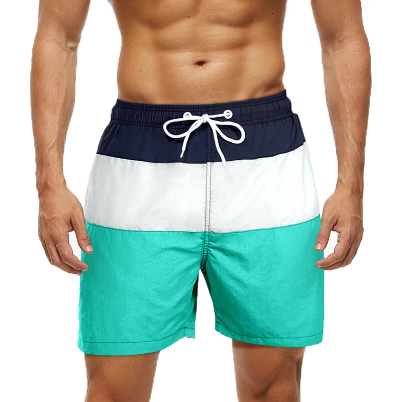 Imixshopps Mens Swimsuit Beach Shorts Quick Dry Board Shorts with Mesh Lining
