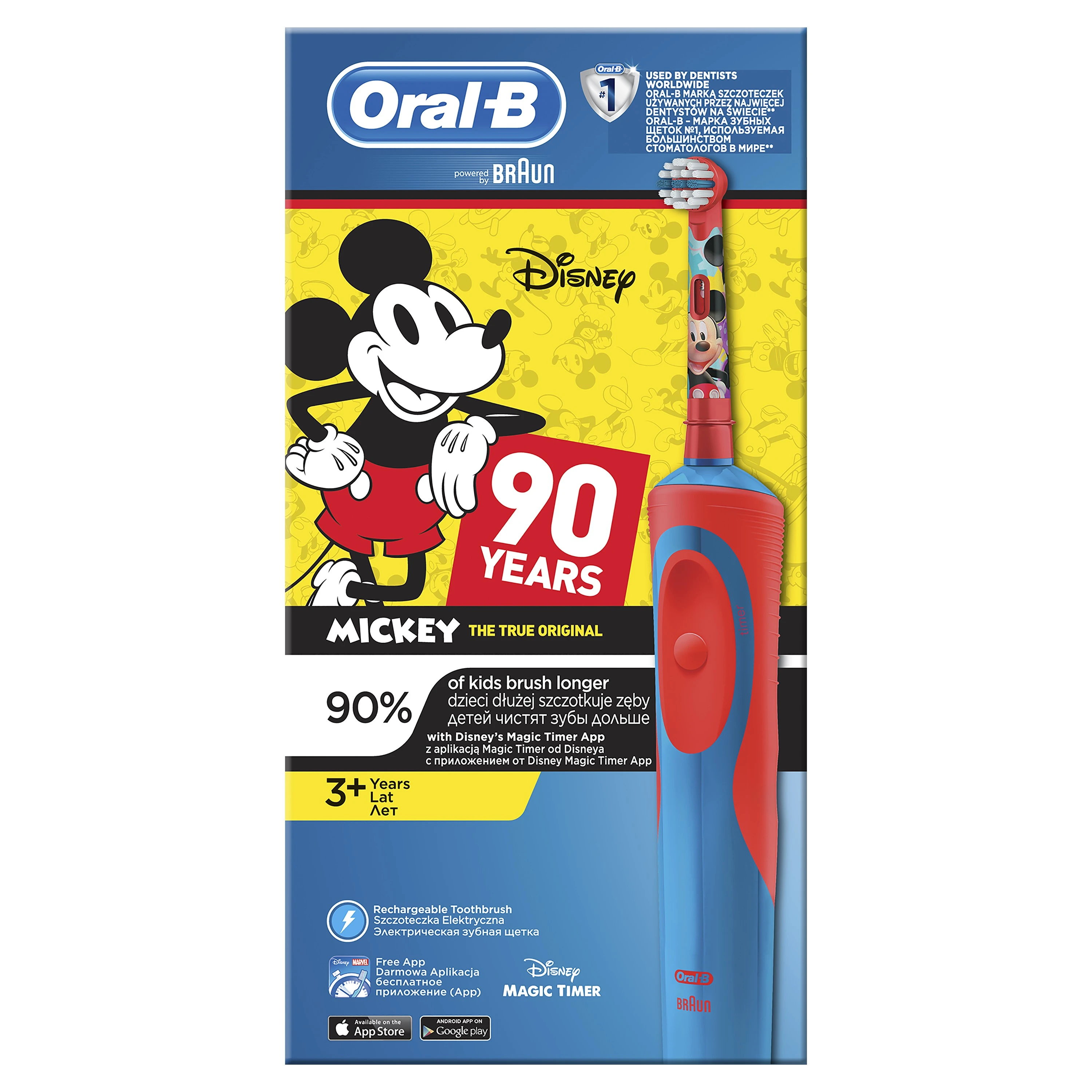 Oral B cepillo dientes eléctrico para Oral B stage Power, Mickey Mouse, Oral B|Cepillos de eléctricos| AliExpress