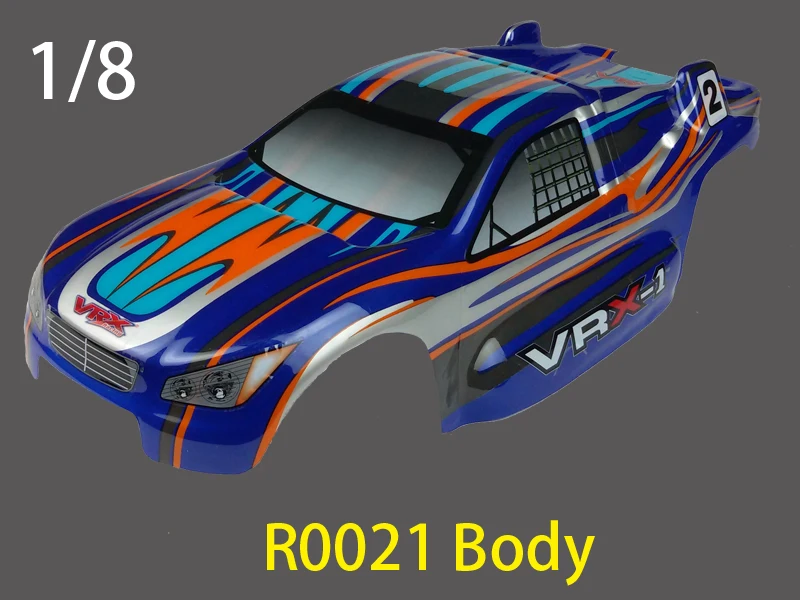 1/8 1/10 Масштаб RC окрашенный MT грузовик кузов HPI Savage X4.6Flux F4.6 VRX HSP Redcat losi FS kyosho Tamiya T maxx E-MAXX jraxxas cc01 - Цвет: R0021 1-8