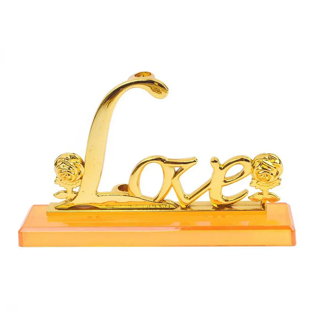 

OUTAD Artificial Flower In Love Display Stand Holder for Birthday Christmas Wedding Home Decor Flower Roses Display Base Decora