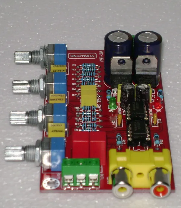 YJ0021-Dezhou NE5532 Advanced Fever Tone плата предусилителя(с ручкой