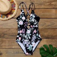 Сексуальный сдельный купальник цветочный женский купальник купальники с эффектом пуш-ап боди летняя пляжная одежда женский Монокини
