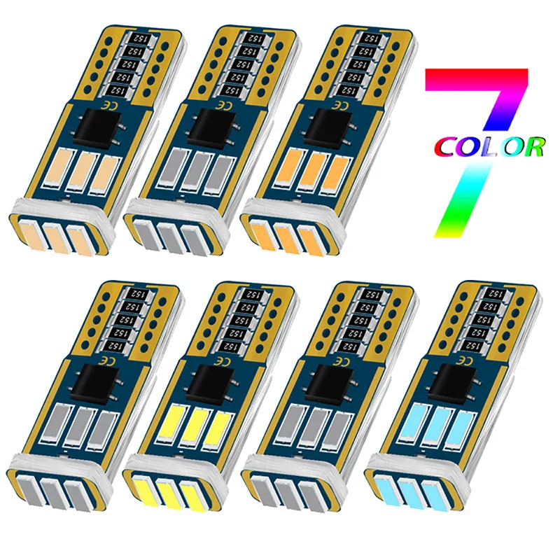 10PCS W5W 2825 161 T10 LED Bulbs Canbus 9SMD 12V 6000K White 194 168 Car Interior Map Dome Lights Parking Light Auto Signal Lamp |