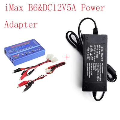 B6 adapter Tamiya Зарядное устройство Cabzty iMax B6/B6AC 80 Вт 6A модель Li-Po/Li-Fe/Ni-MH/Li-lon/Ni-Cd/PB Зарядное устройство T вилка+ 12V5A адаптер питания - Цвет: B6 adapter Tamiya
