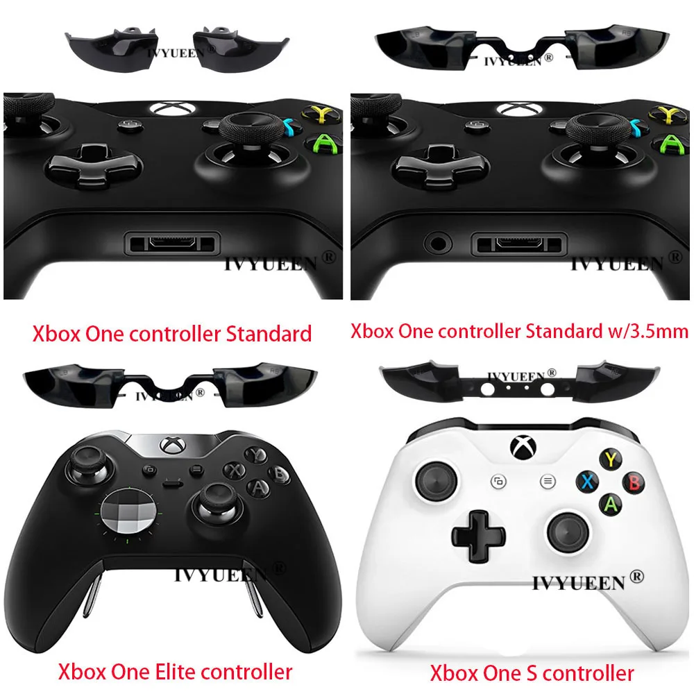 IVYUEEN 10 шт для Xbox One S Elite контроллера кнопки LB и RB бампер спусковой Mod Kit Замена