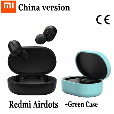 Оригинальные наушники Xiaomi Redmi Airdots TWS Bluetooth 5,0, беспроводные наушники с шумоподавлением и микрофоном, наушники с функцией управления AI - Цвет: CN version