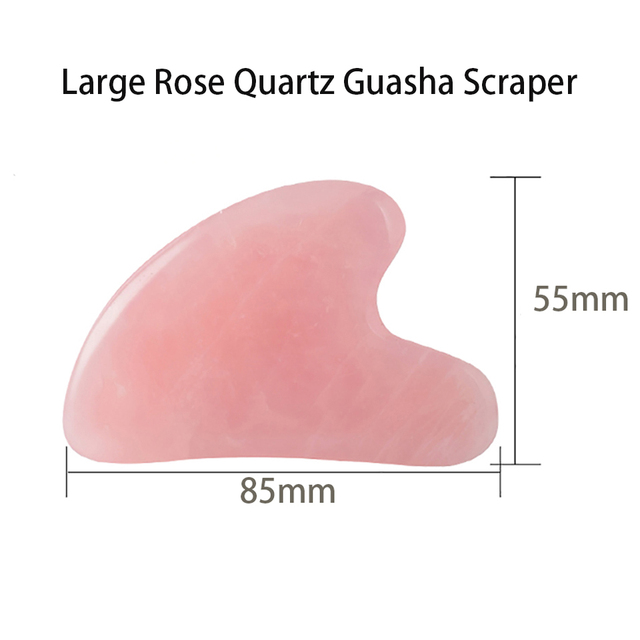 Jade Stone Gua Sha Massage Board Rose Quartz Guasha Plate Jade Face Massager Scrapers Tools For Face Neck Back Body
