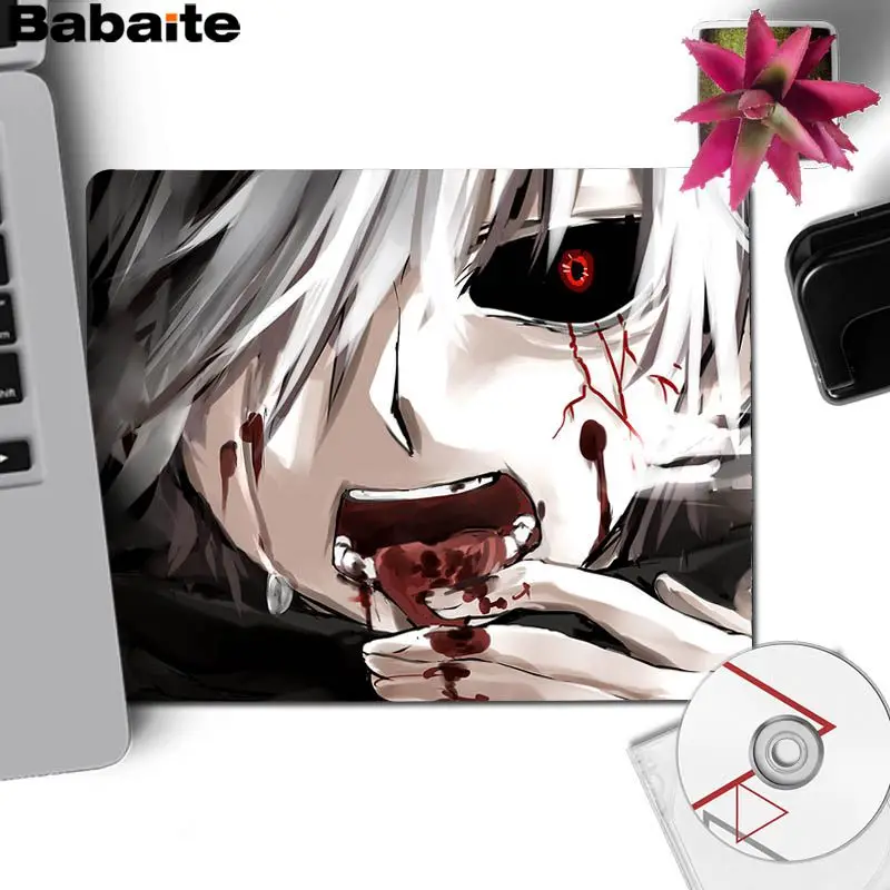Lock Edge20x25cm Babaite аниме «Токийский Гуль»(1) Индивидуальные коврики для мыши компьютерный Аниме Коврик для мыши и ноутбука скорость/Управление версия большой игровой коврик для мыши - Цвет: Lock Edge20x25cm
