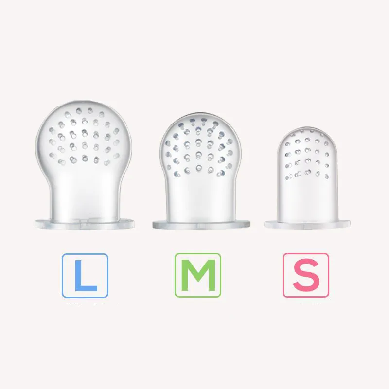 Клипсы для соски пищевой силикон для малышей Прорезыватель овощей фруктовый Прорезыватель игрушечное кольцо Жевательная пустышка еда
