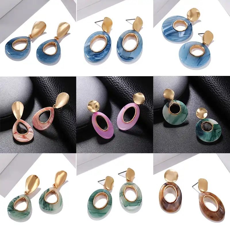 Женские серьги Bijoux 2019 очаровательные висячие с кристаллами полые геометрические