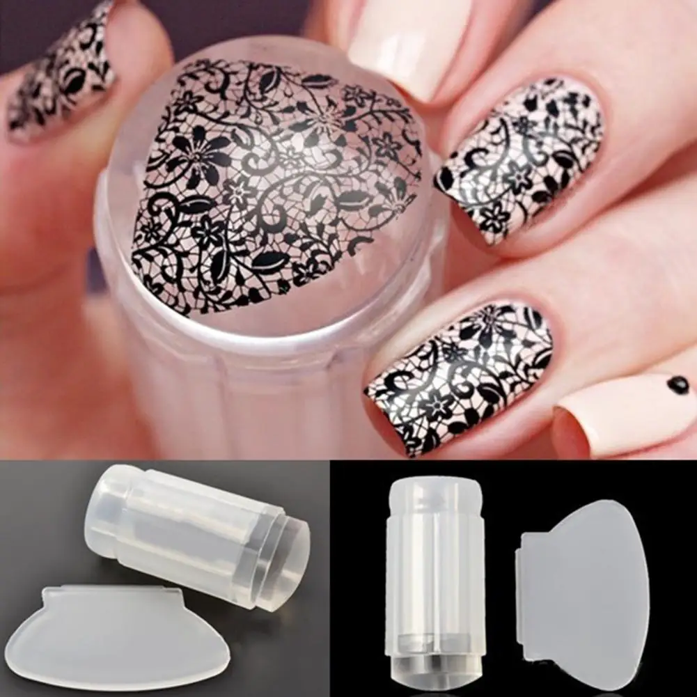 Горячая Распродажа Clear Nail Art DIY Jelly штамп скребок набор для штамповки|Шаблоны